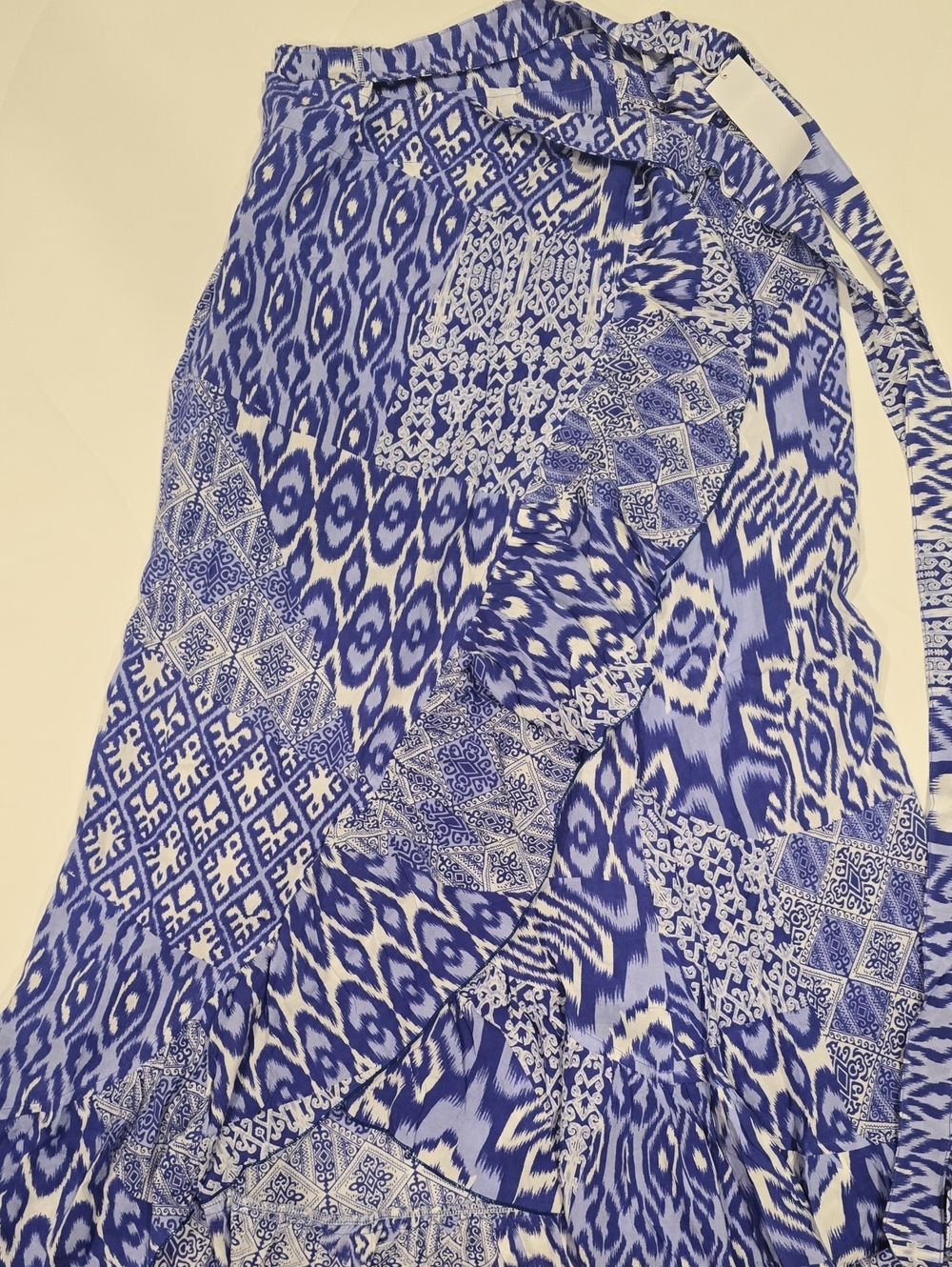 Blue Printed Women’s Cover-Up Wrap Skirt